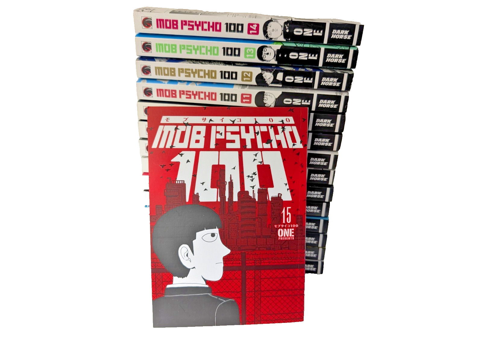 Lotto 100 manga Mob Psycho vols 1-15 copertina morbida inglese Dark Horse ONE