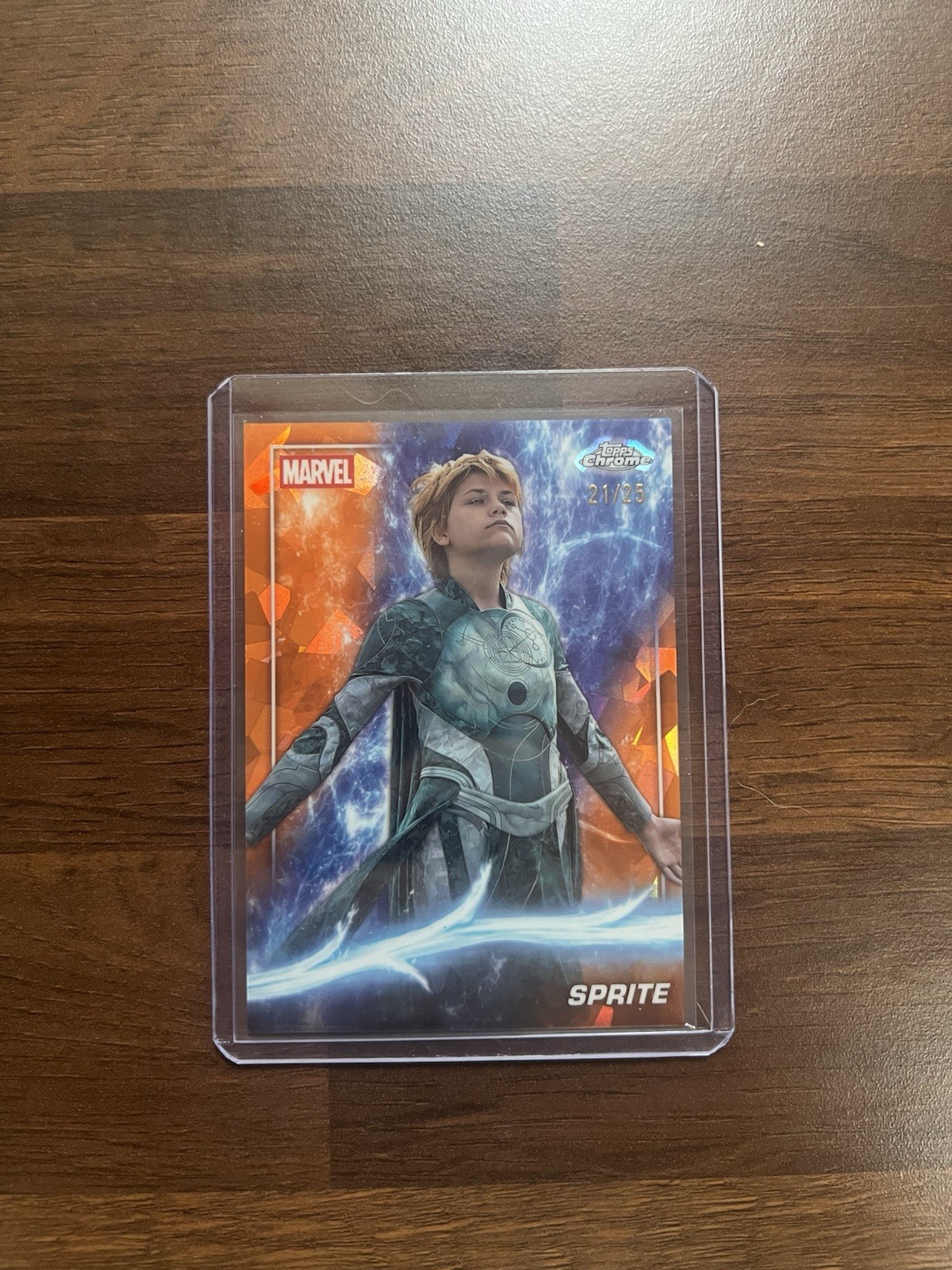 Sprite 22/25 Marvel Topps Chrome Studio Sapphire Edition
