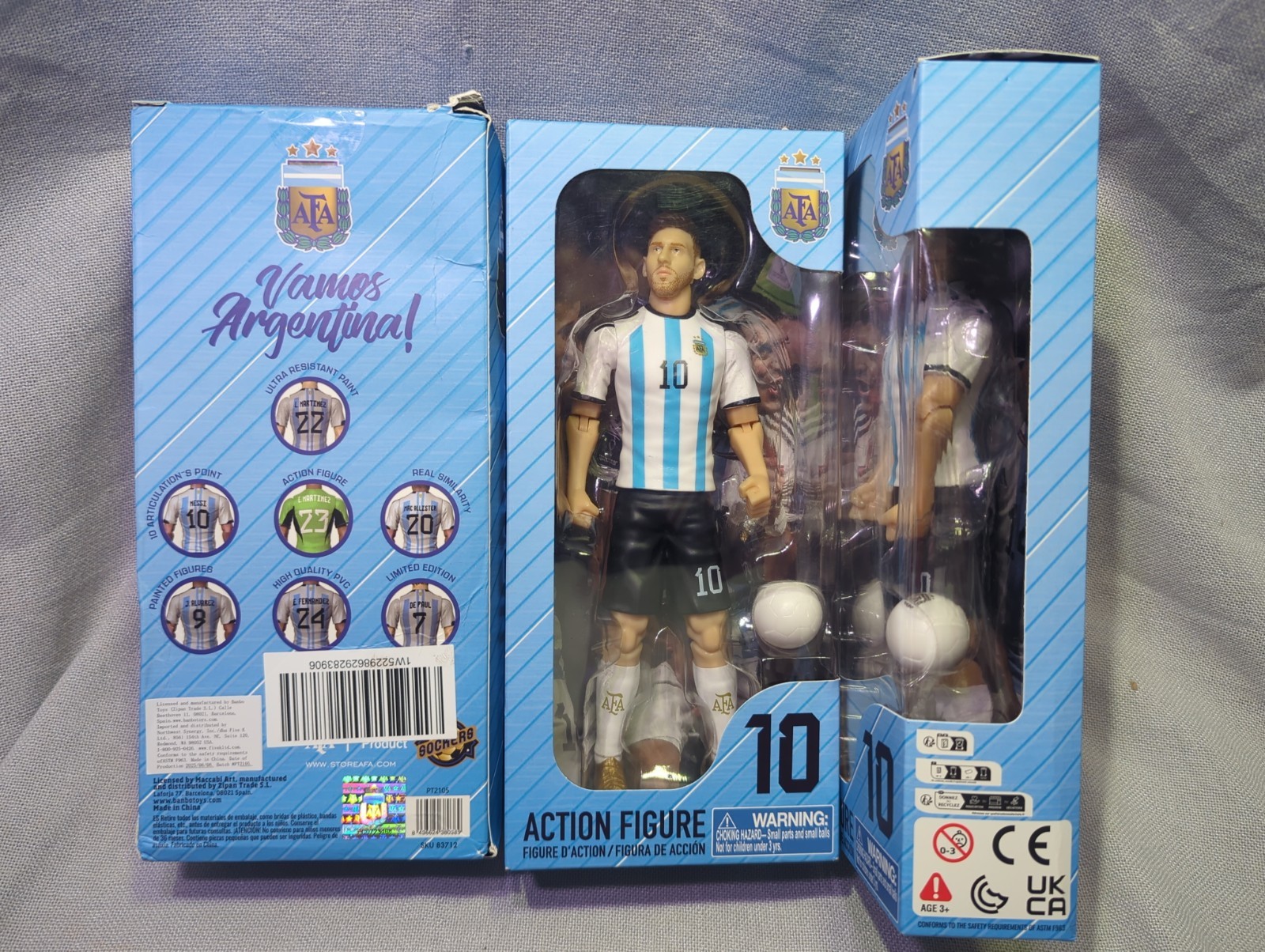 Modellino calcio Banbo Toys SOCKERS Argentina Lionel Messi 8" da collezione