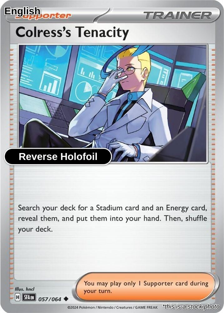 Colress's Tenacity Reverse Holofoil SV: Shrouded Fable 057/064 Near Mint