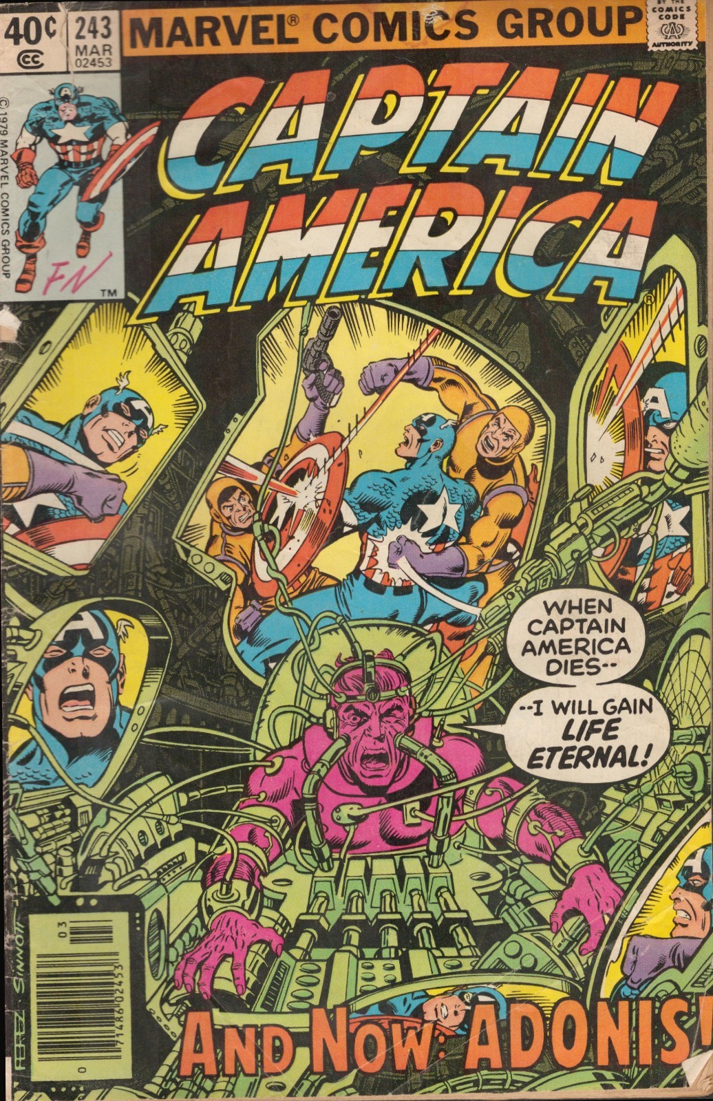 54369: MARVEL CAPTAIN AMERICA #243 grado G