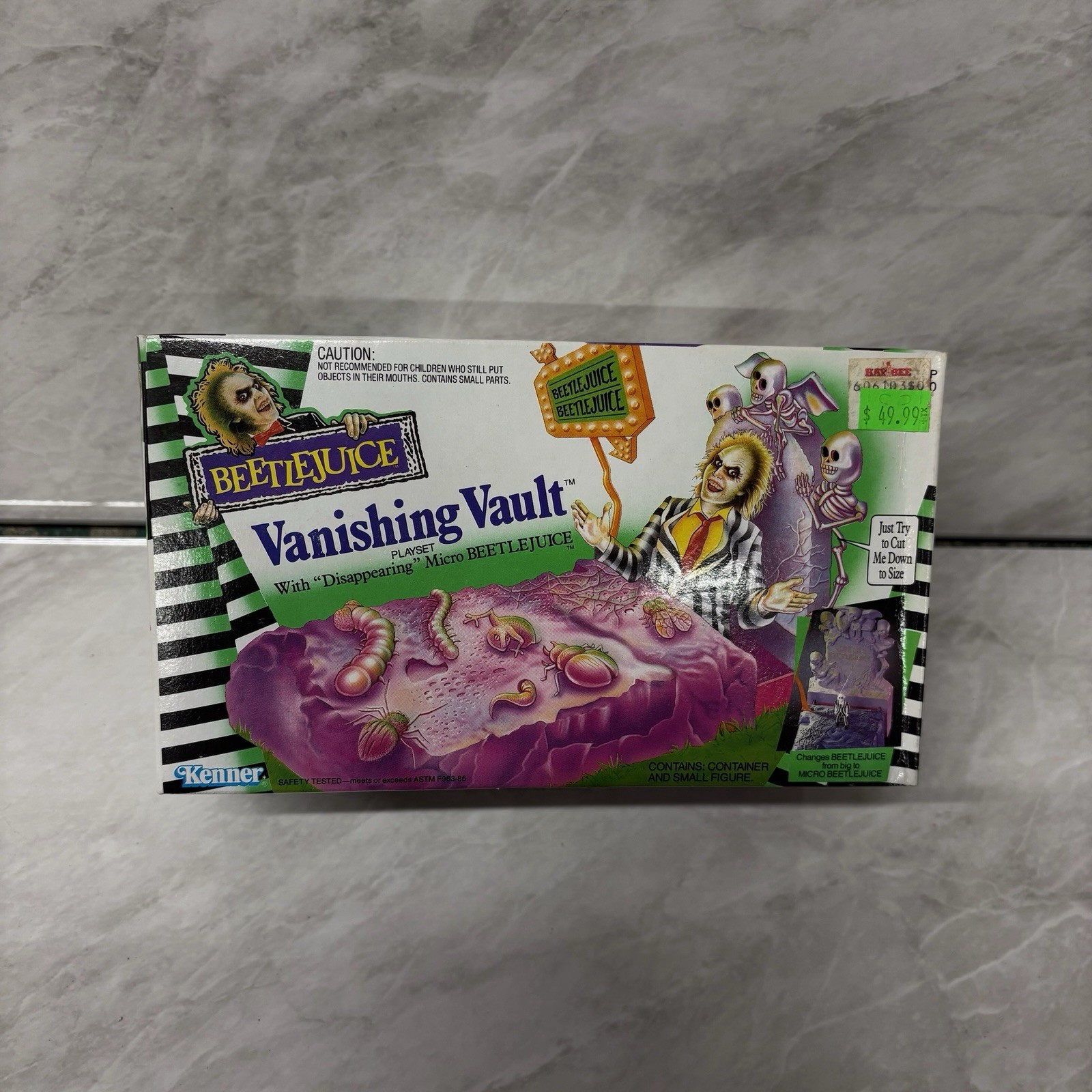Playset Kenner Beetlejuice Vanishing Vault 1990 nuovo con scatola