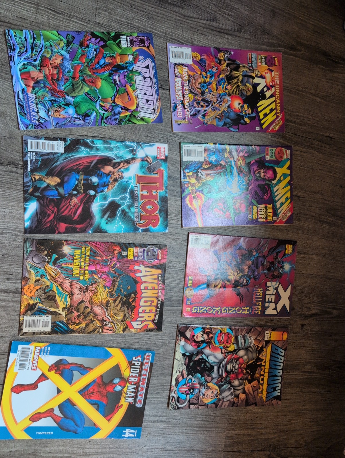 Lotto di 8 fumetti Marvel anni 90