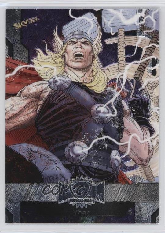 2024 Skybox Marvel Metal Universe Avengers Thor #98 0bn8