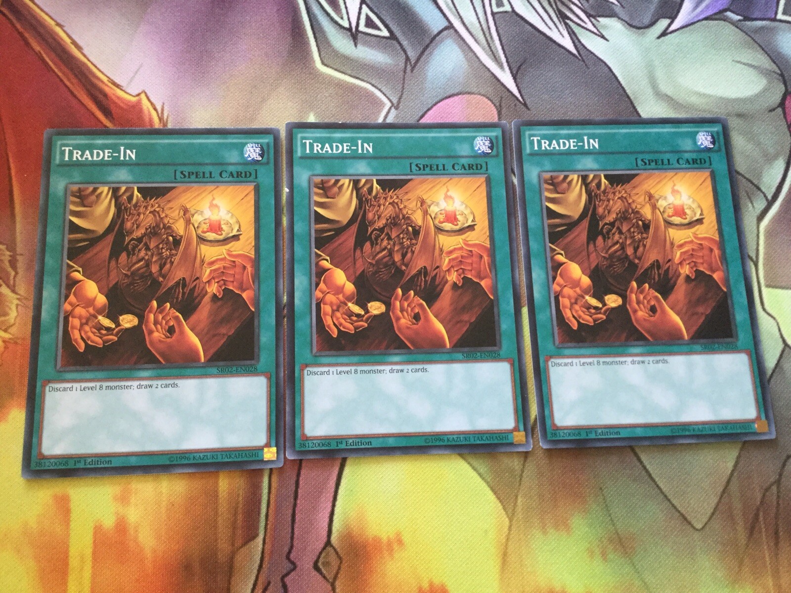 EN024/SR02 EN028/LDK2 ENK28 3xTrade-In SDBE Common 1st ed Yugioh PLAYSET -