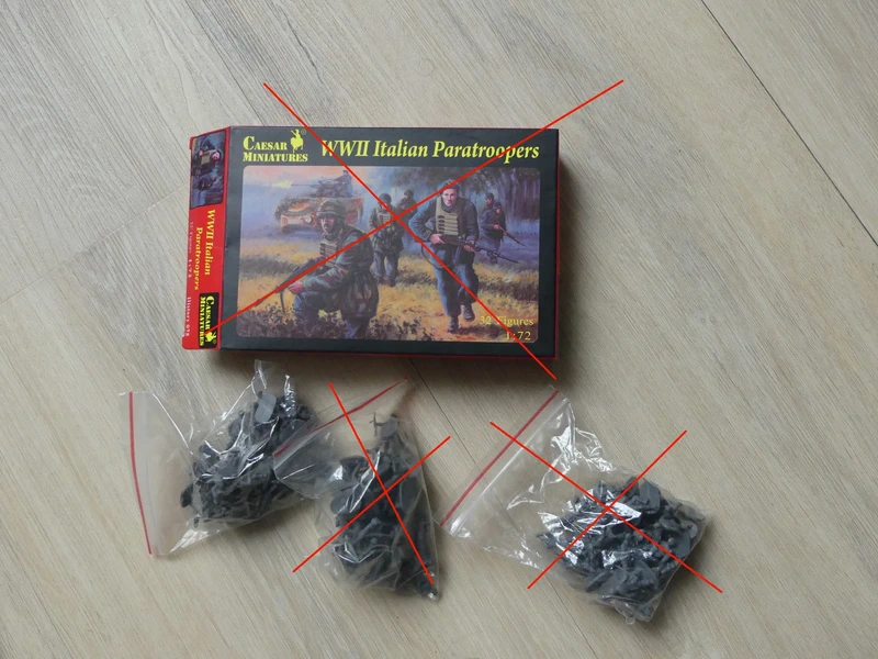 caesar miniatures - WWII italian paratroopers