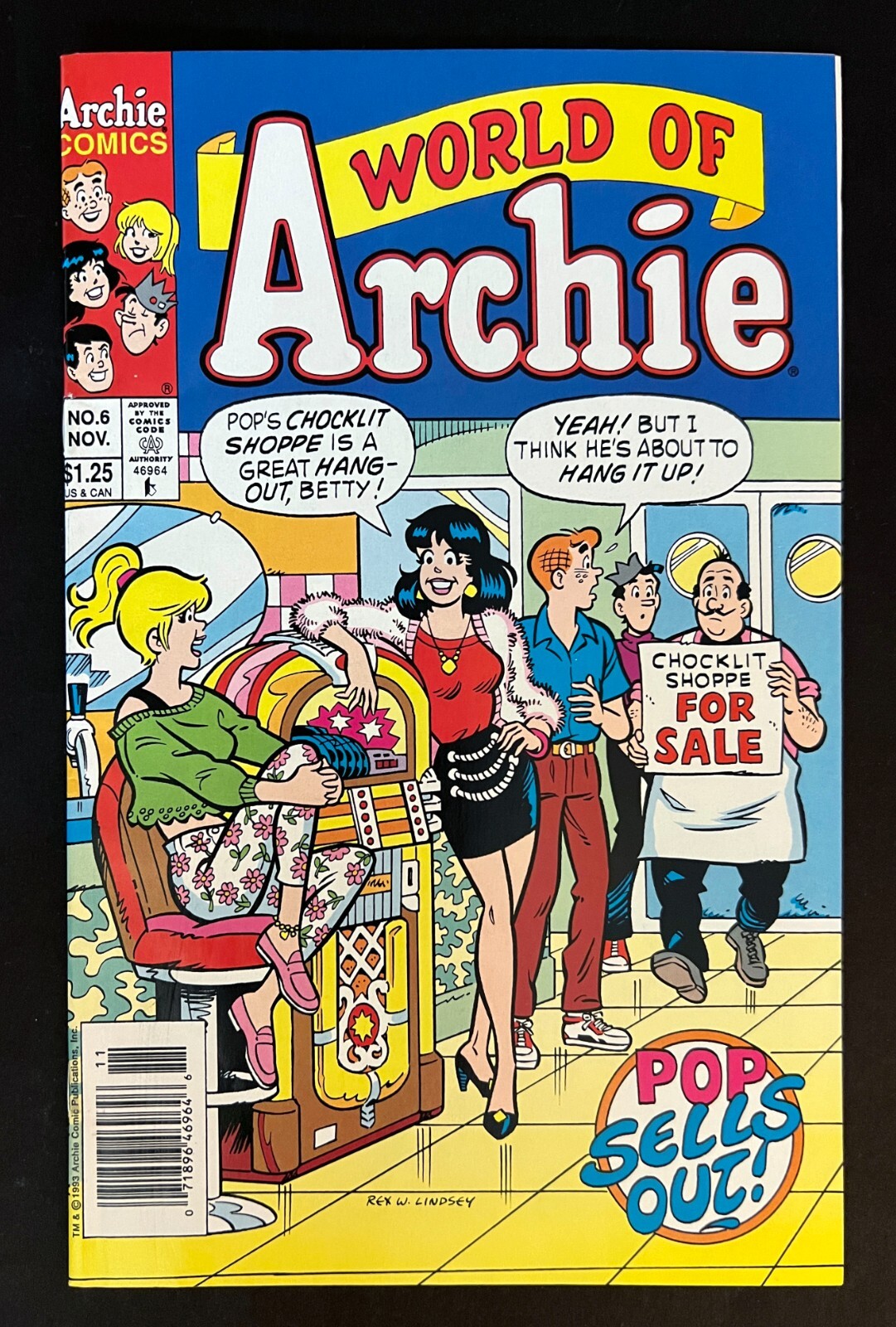 WORLD OF ARCHIE #6 Hi-Grade NEWSSTAND UPC BETTY & VERONICA Archie Comics 1993
