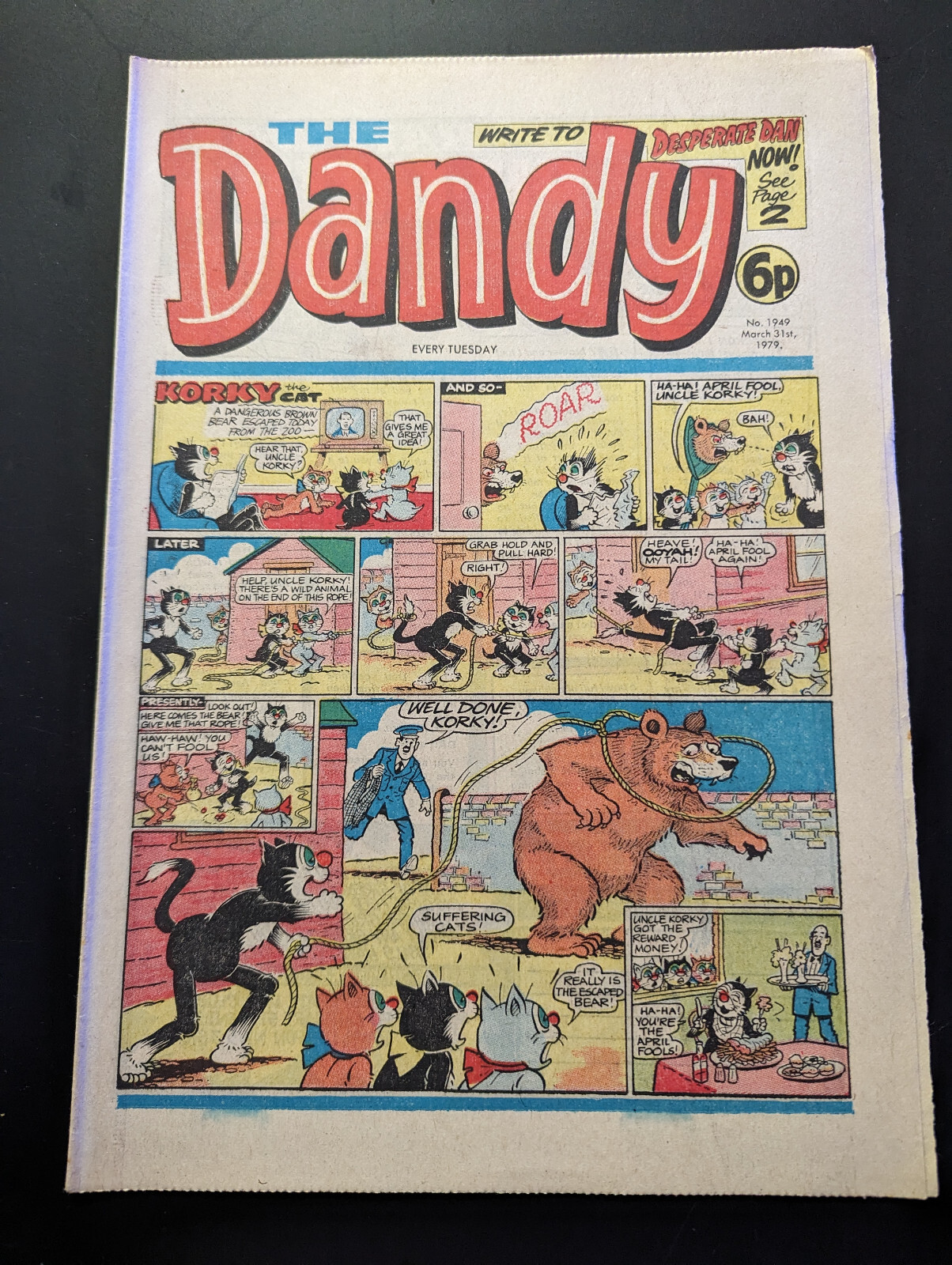 Dandy Comic No 1949 March 31st 1979.