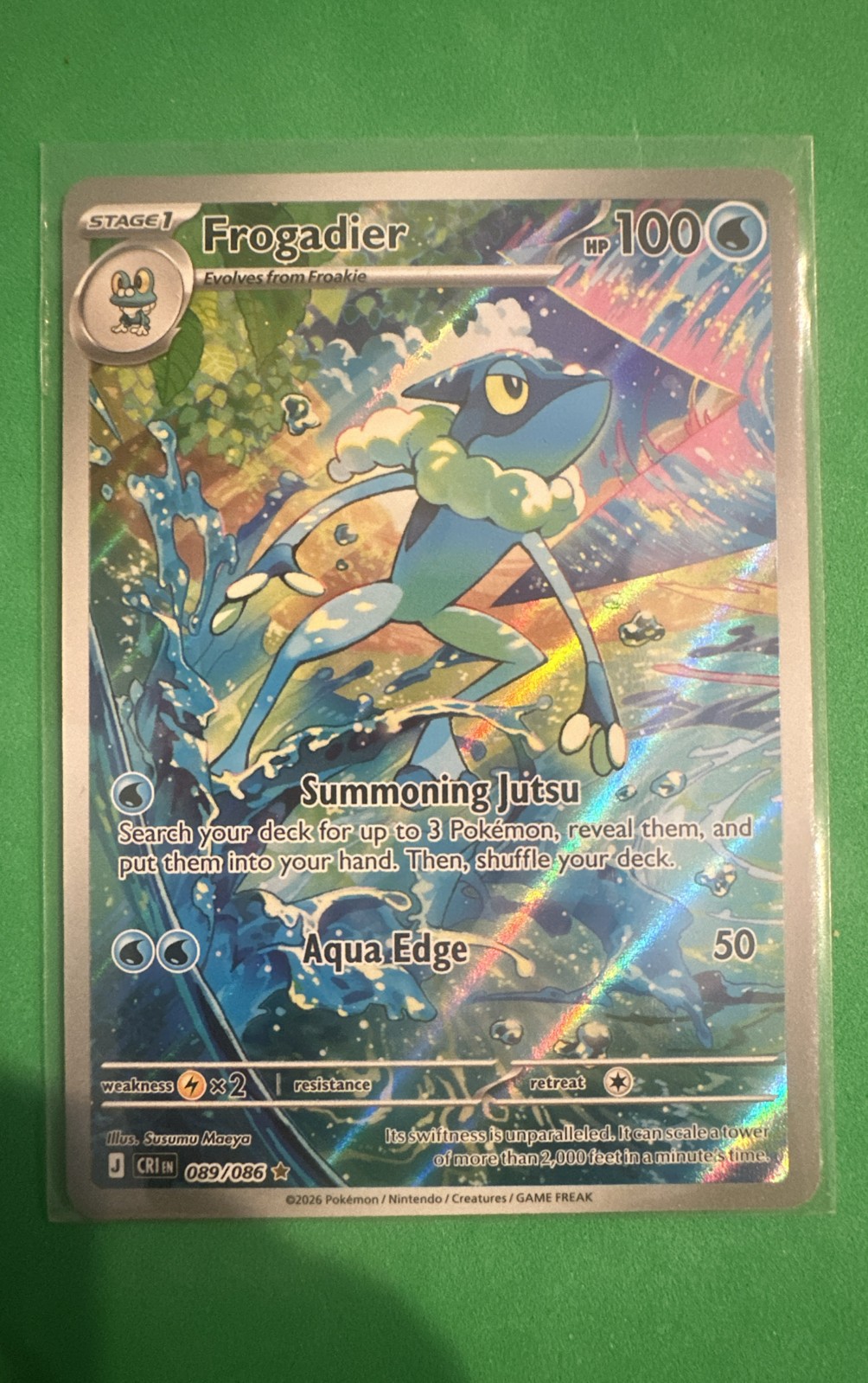 Frogadier 089/086 Me04: Chaos Rising Holo