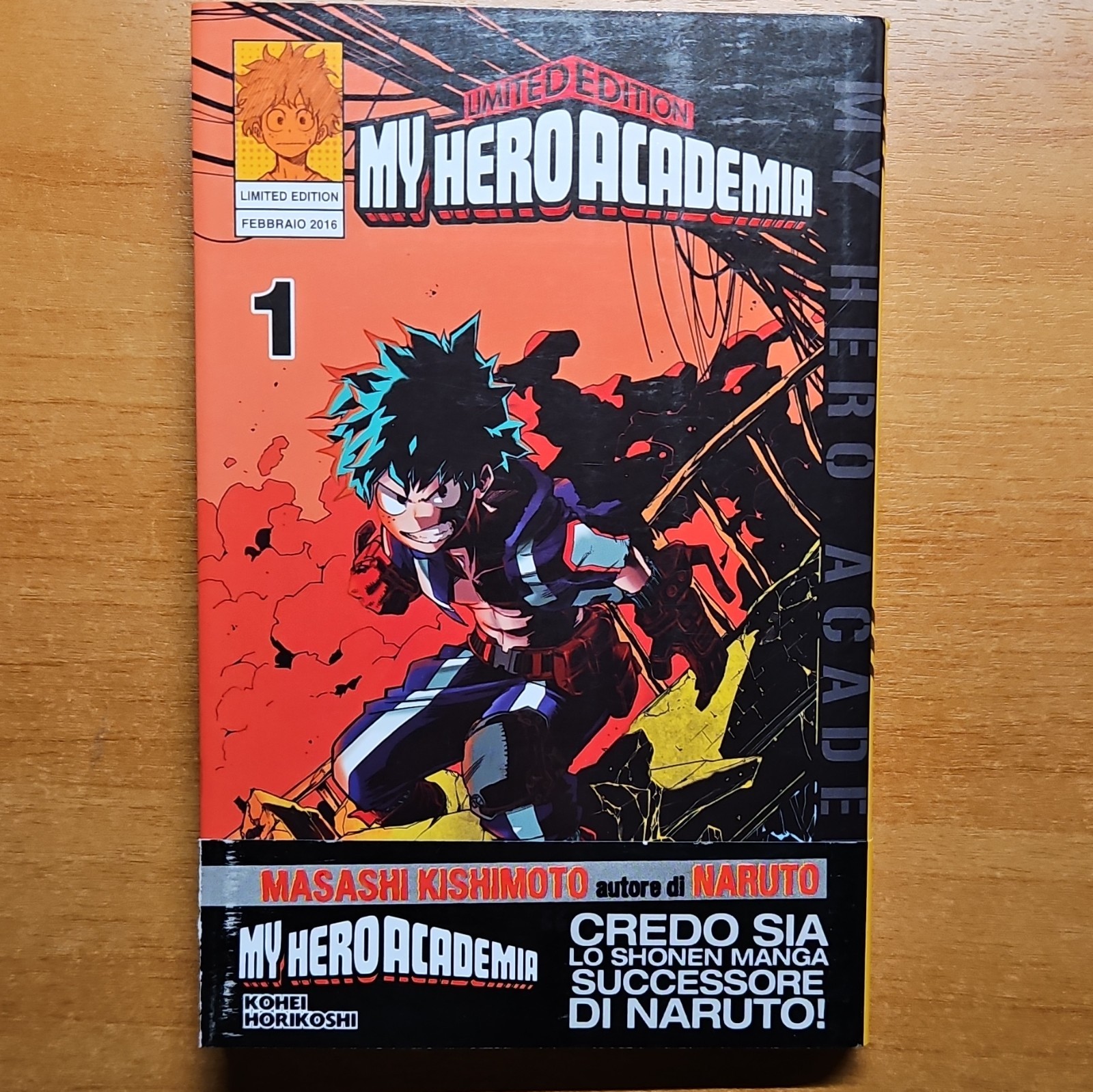 My Hero Academia Manga n. 1 Edizione Limitata Italiano 2016 Kohei Horikoshi