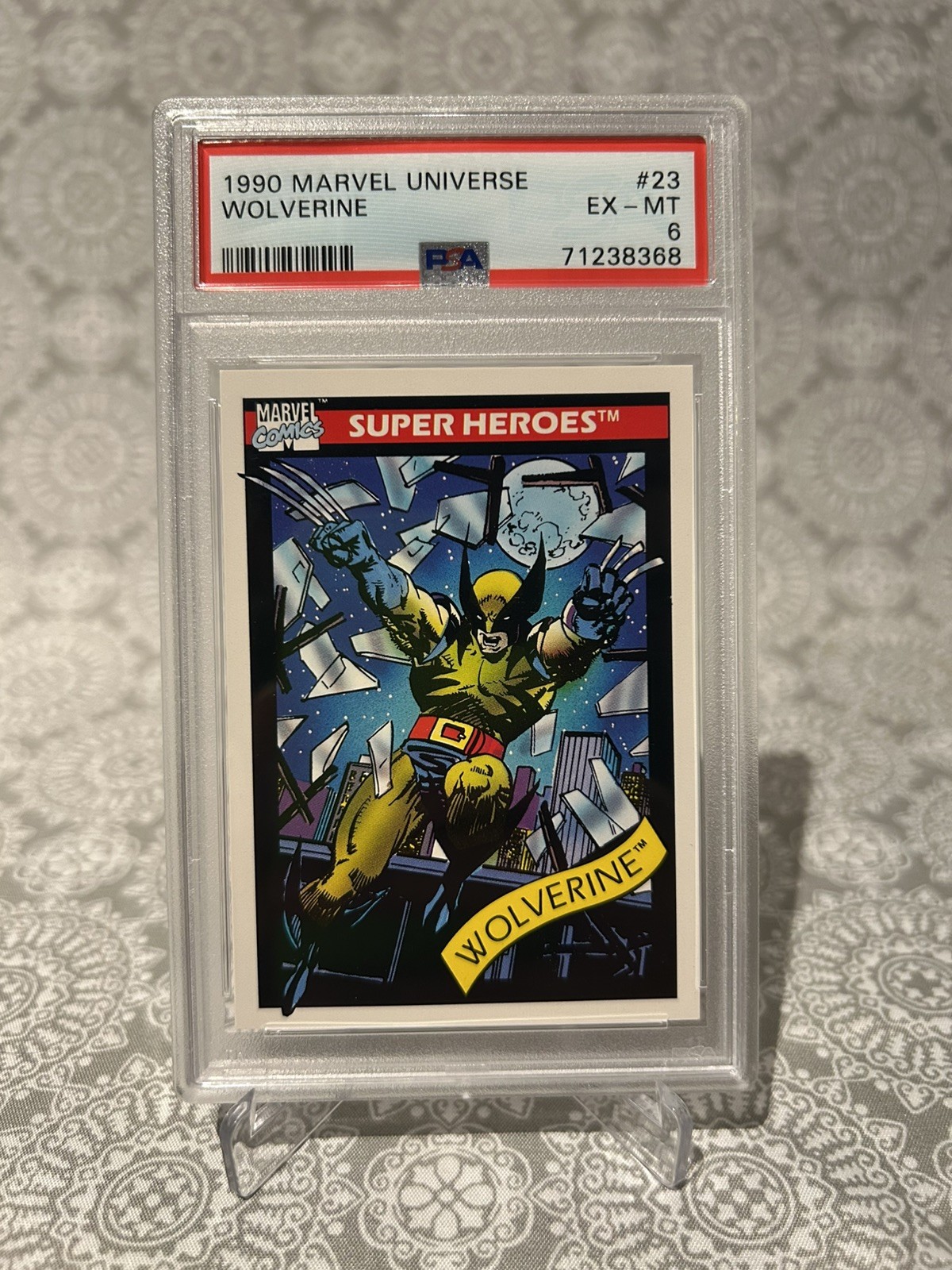 1990 Impel Marvel Universe Super Heroes #23 Wolverine PSA 6 EX-MT | X-Men