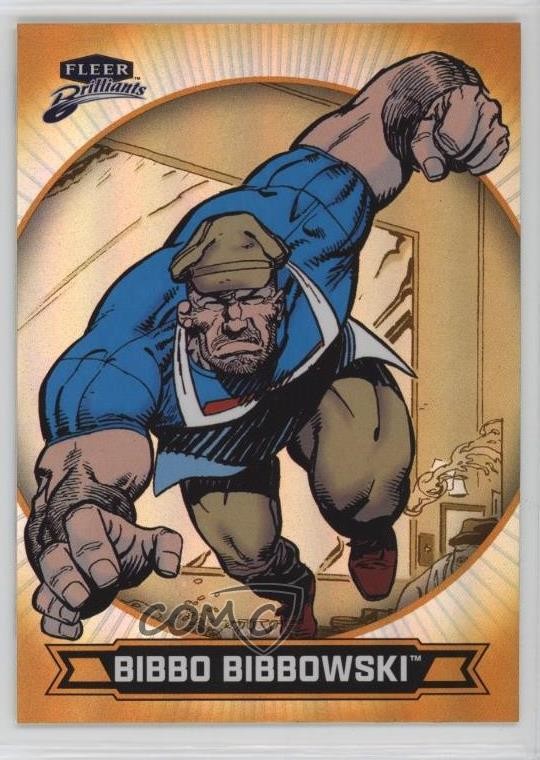 2025 Fleer Brilliants Superman Yellow Bibbo Bibbowski #35 1d2q