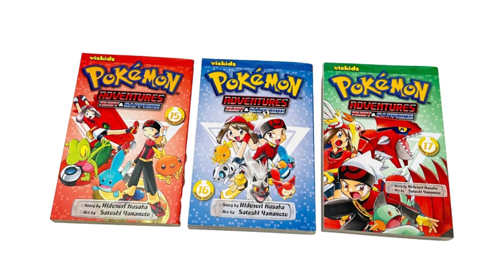 Pokemon Adventures Ruby Sapphire Books Lot 3 Vol 15 16 17 English Manga PB