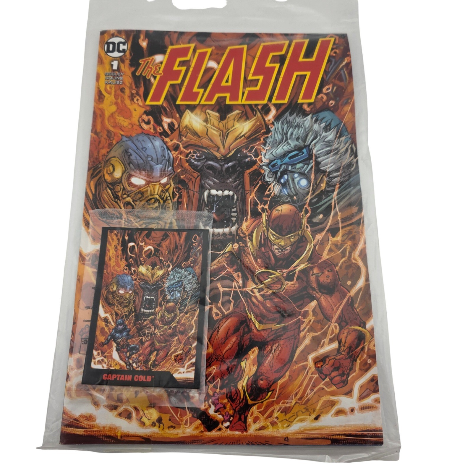 DC Comics The Flash Page Punchers Comic Captain Cold Card Sigillato