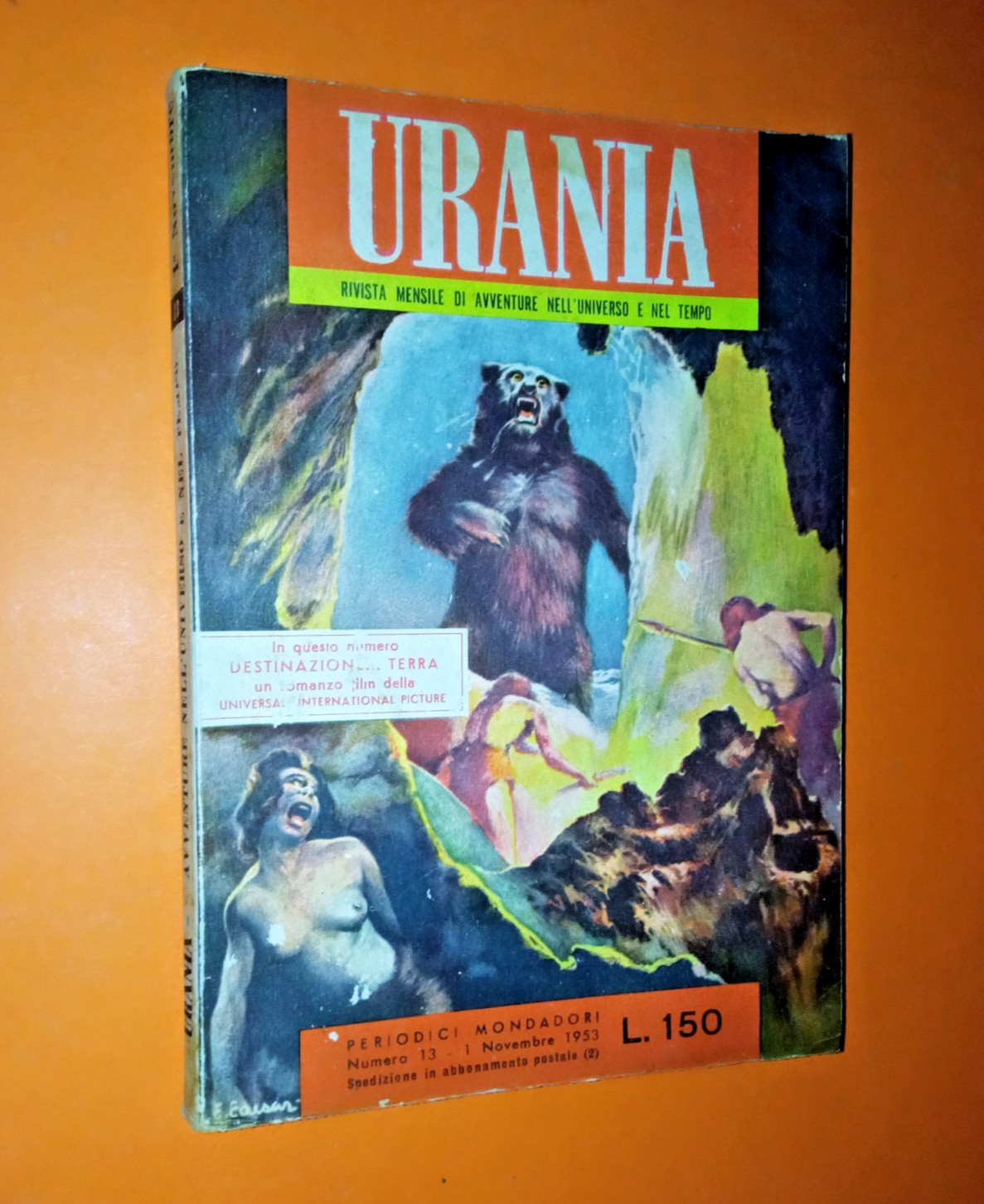 Urania Mondadori N. 13 novembre 1953 - Primo Periodo - L. 150 Vintage