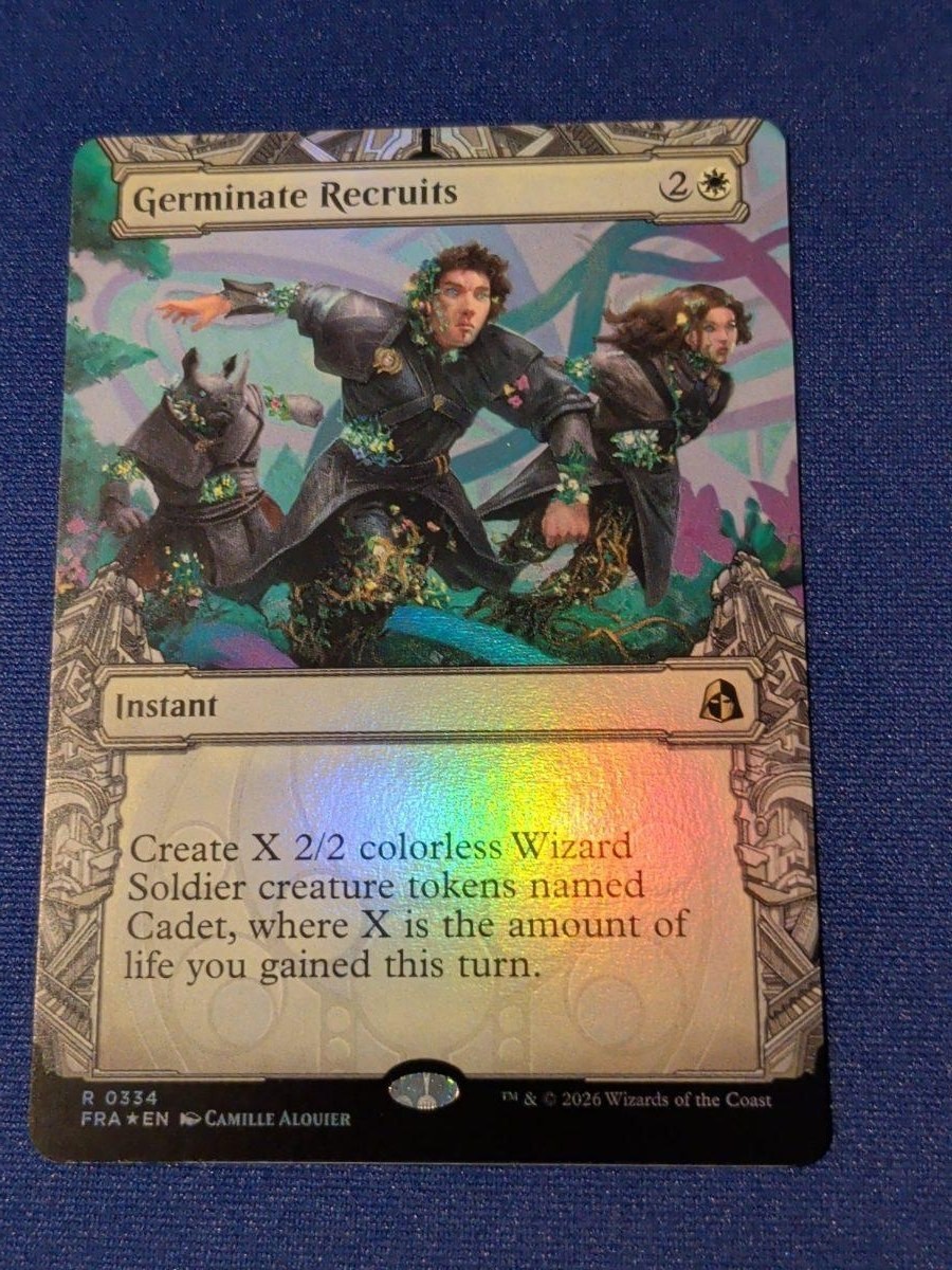 Germinate Recruits (Vetrina) Foil Reality Fracture #334 quasi nuovo MTG
