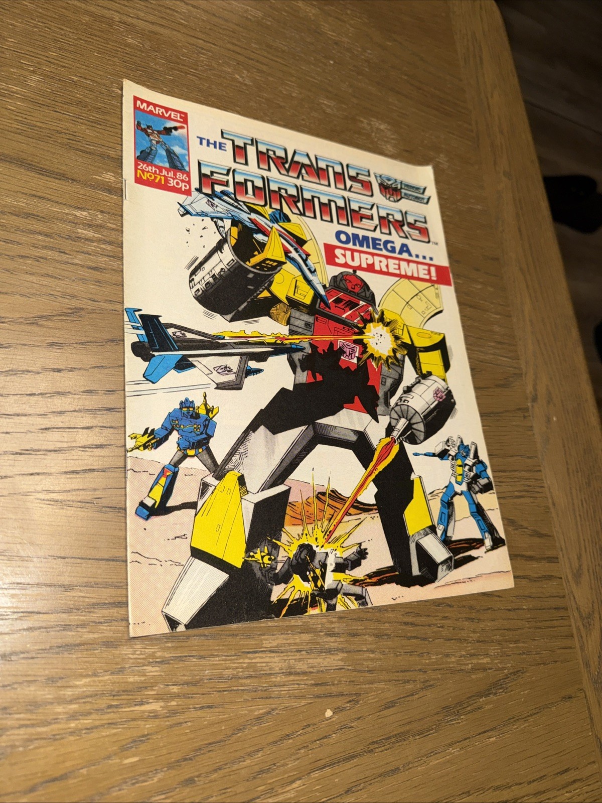 TRANSFORMERS BRITISH WEEKLY #71 MARVEL UK COMIC 26TH JULY 1986