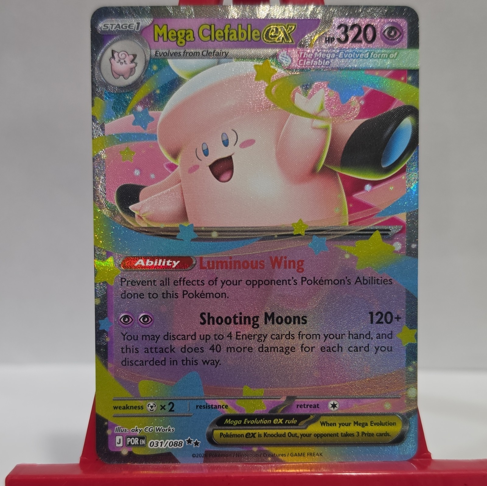 Pokemon Mega Evoluzione Ordine Perfetto Mega Clefable EX Holo #31/88