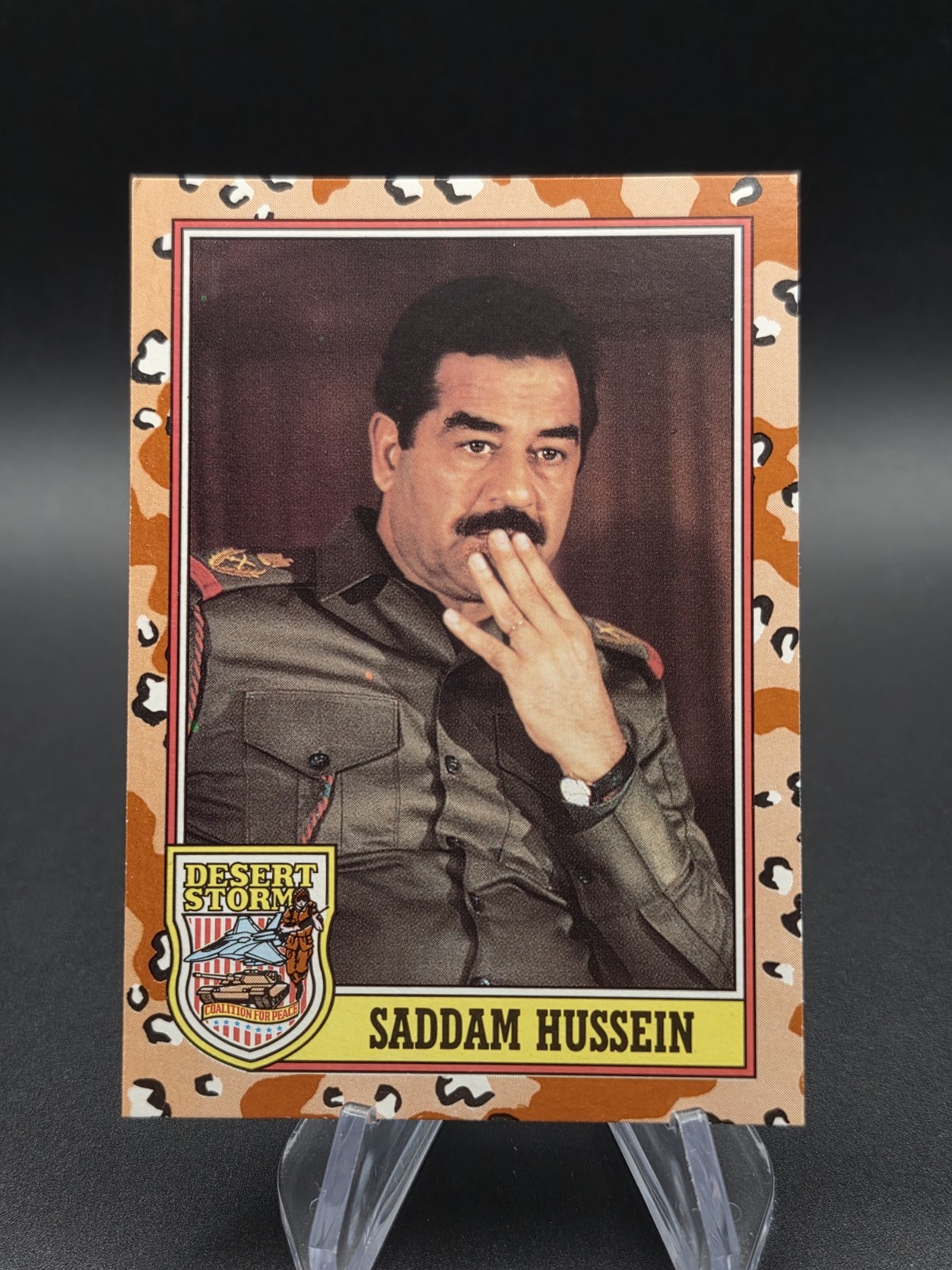 Topps Desert Storm 3rd Series 1991 Saddam Hussein #189 Base Set Non-Sport Card