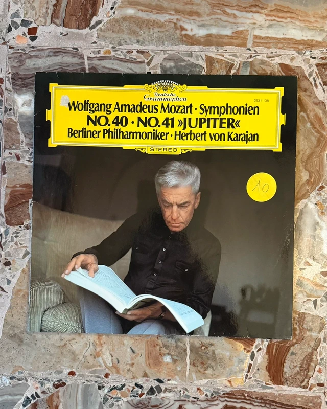 Mozart - Sinfonie 40 e 41 Jupiter | Vinile 33 Giri Karajan Deutsche Grammophon