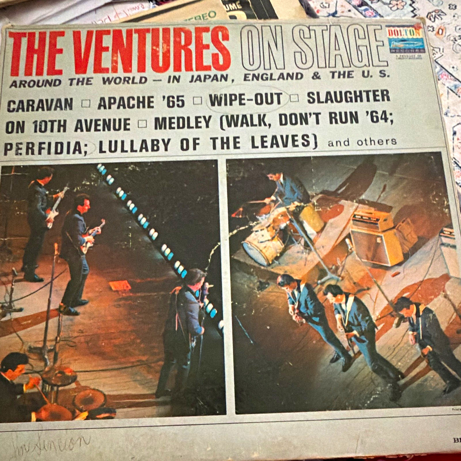 The Ventures On Stage 12" Vinyl LP 33 RPM Stereo BST-8035