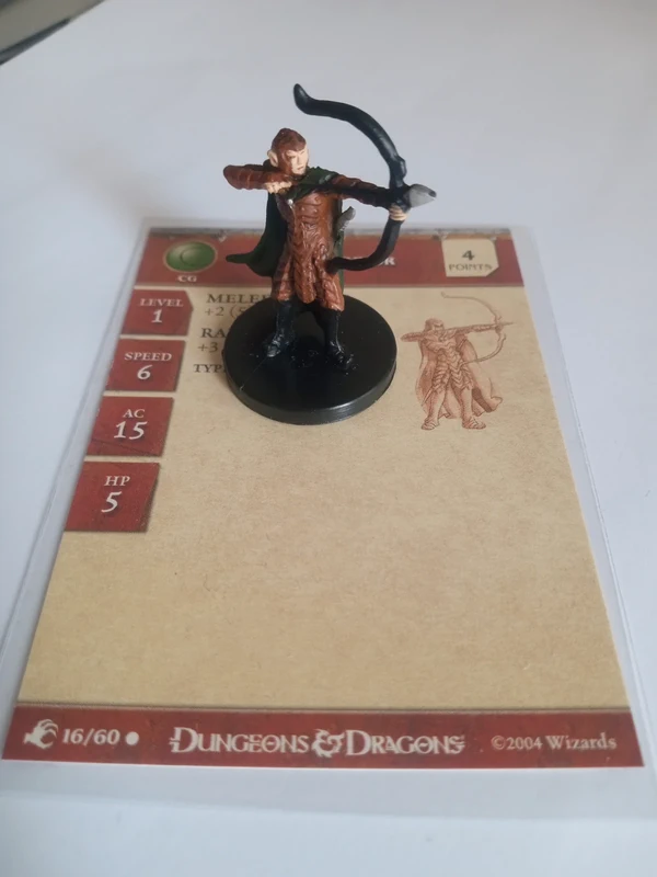 Elf Warriror miniatura D&D Wizards of the coast