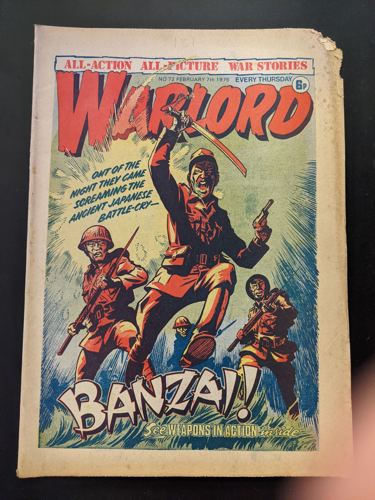 Warlord Comic No 72, February 7th 1976.