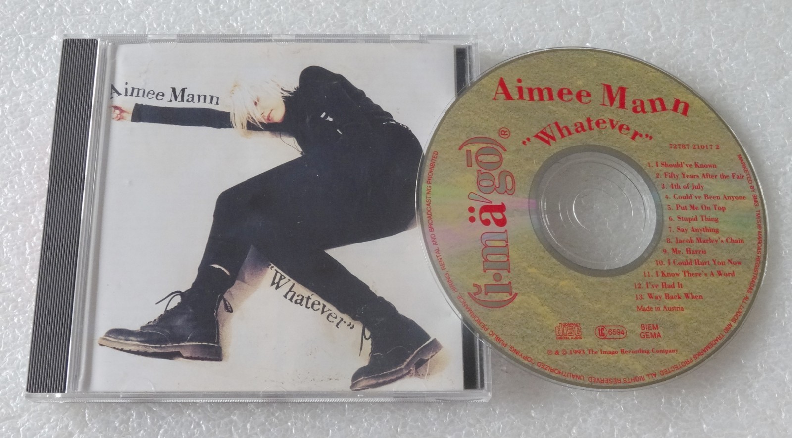 Aimee Mann CD Whatever [1993] *Mint Disc* UK FREEPOST