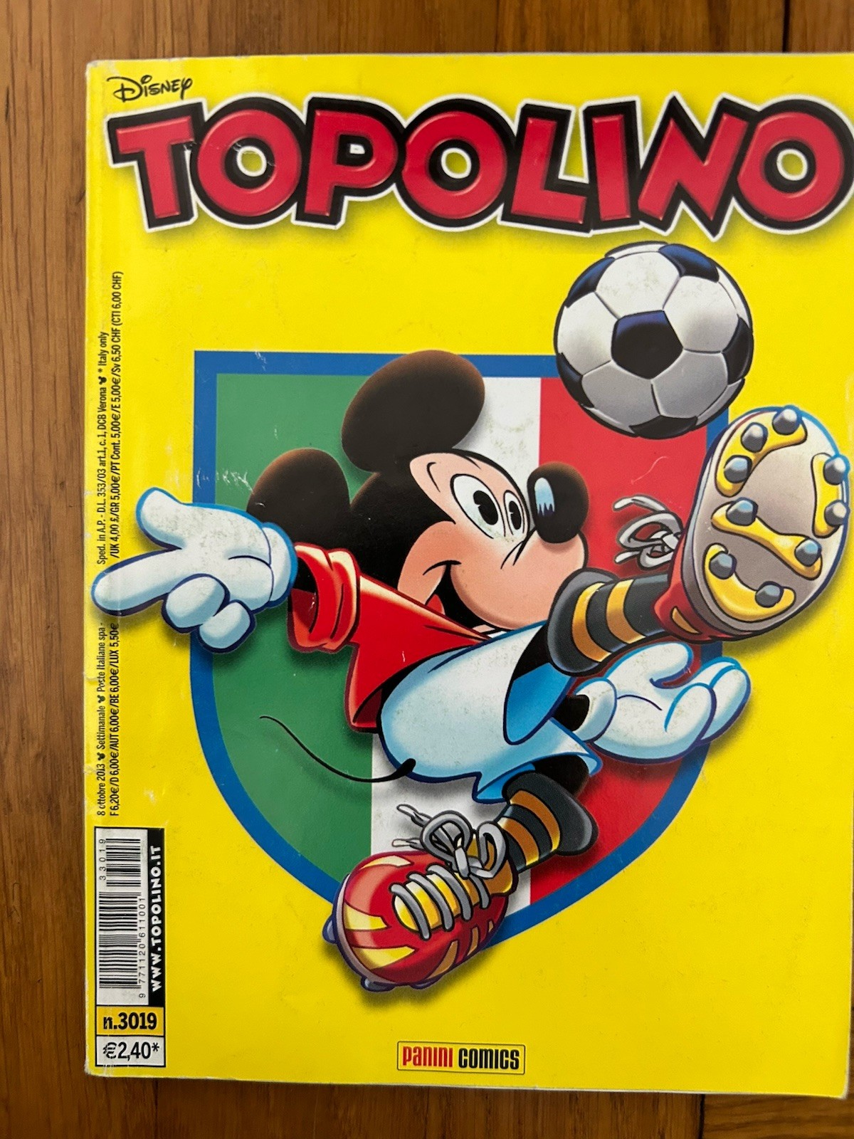 Disney Topolino n. 3019 2013 Panini Comics fumetto a colori IT