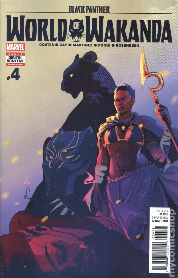 Black Panther World of Wakanda #4 VF 2017 Immagine Stock
