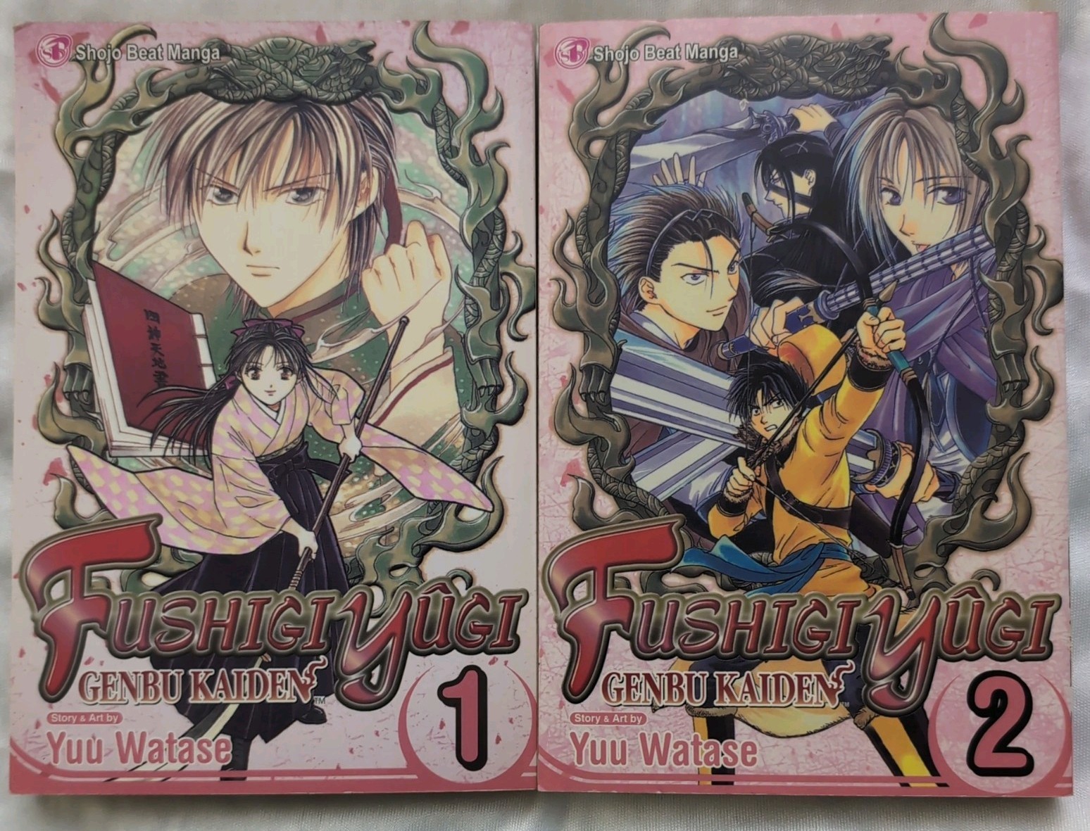Lotto 2 manga Fushigi Yugi Genbu Kaiden Vol 1 Yuu Watase VIZ Shojo Beat Isekai