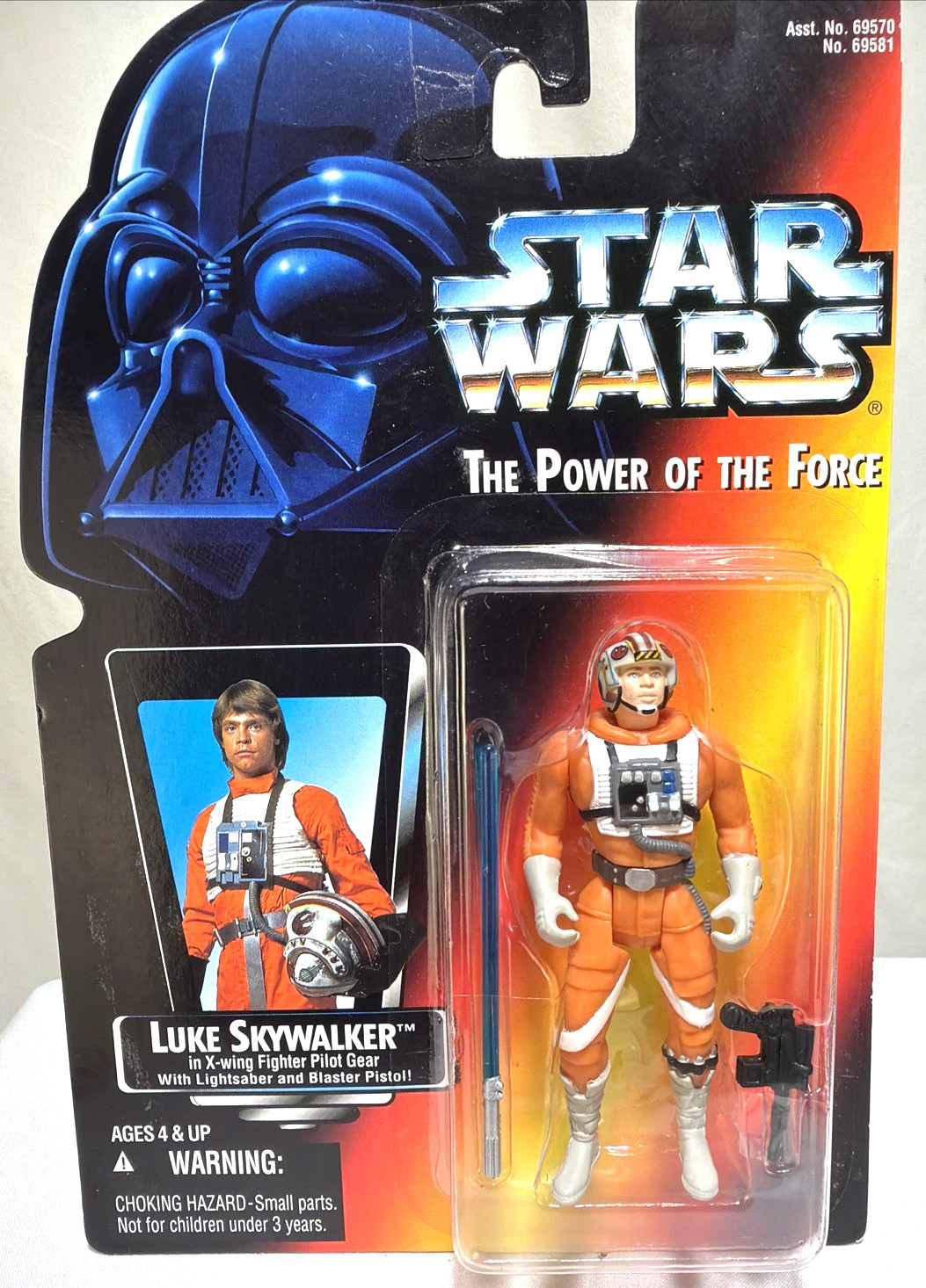 Star Wars Luke Skywalker X-Wing Pilot Gear POTF 3.75" Action Figure 1995 Kenner