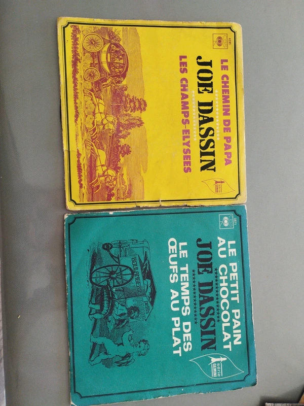 Lot de vinyls 45 tours Joe Dassin