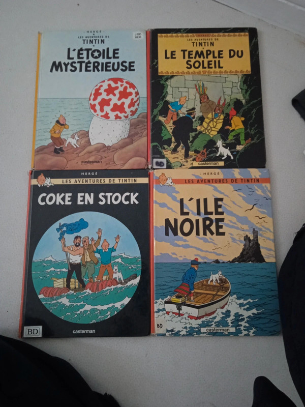 4 bande dessinées Tintin