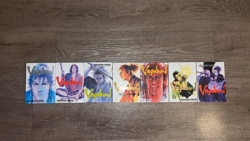 Lot de 7 mangas Vagabond T1 à T7 – Parfait état