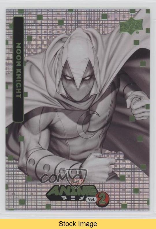2023 Upper Deck Marvel Anime Vol 2 Thatched Foil Moon Knight #60 READ 0pw3
