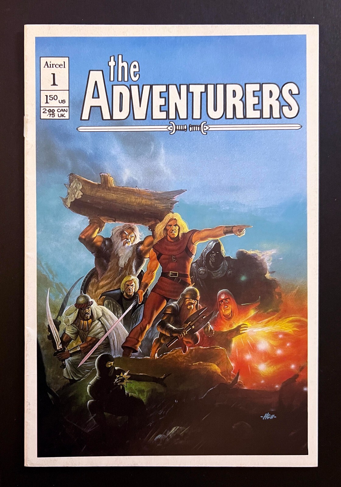 THE ADVENTURERS #1 Hi-Grade By PETER HSU B&W indie Aircel 1986