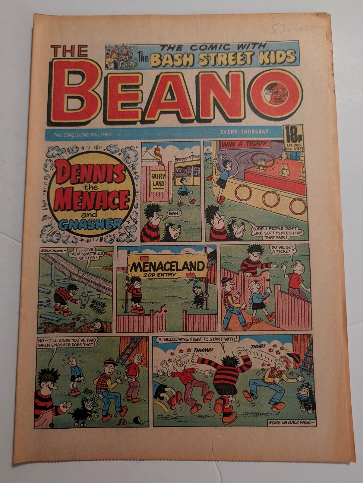 Beano Comic No 2342 June 6th 1987.