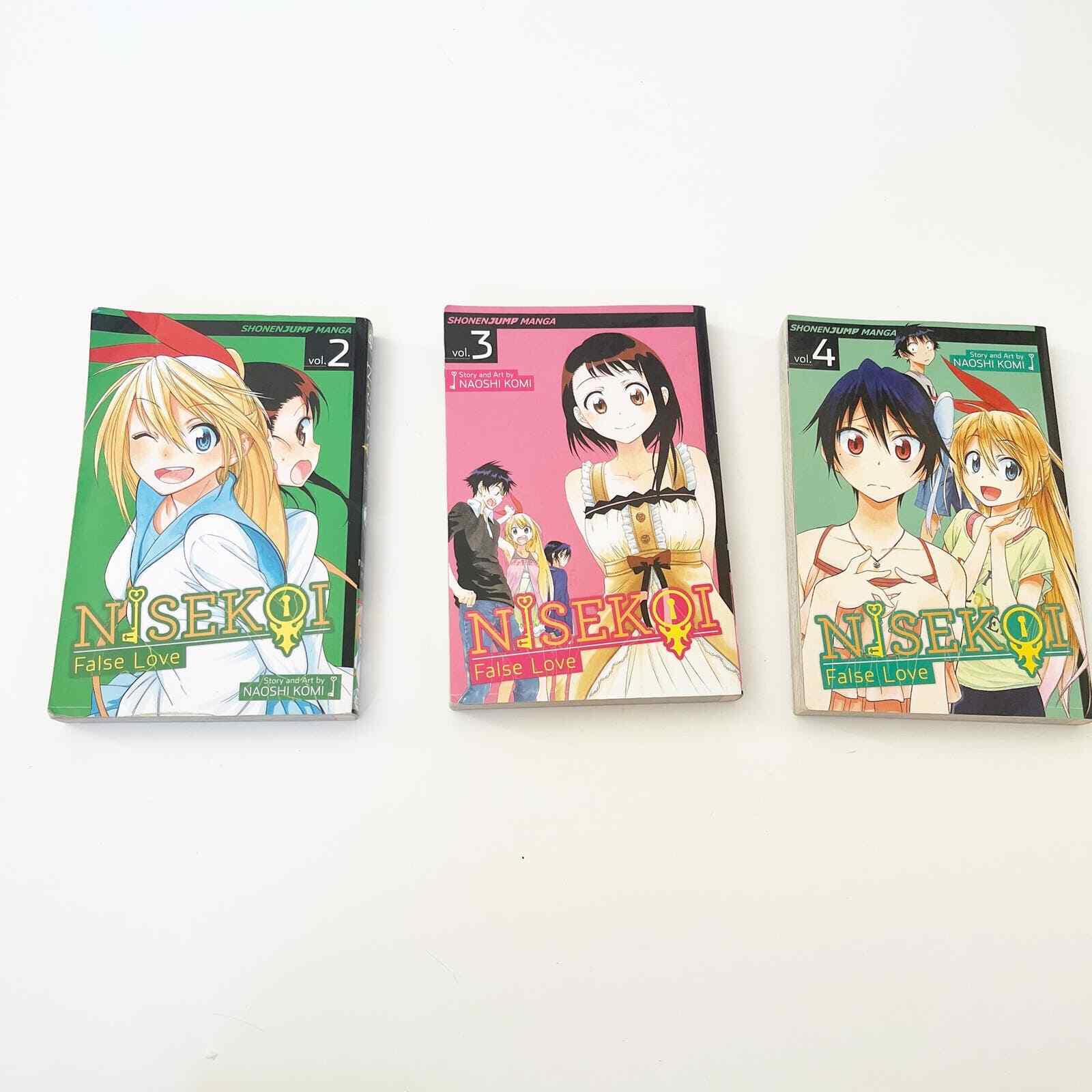Nisekoi False Love vol.2-4 Set Manga Giappone Naoshi Komi Hajime Tanaka romanzo LOTTO