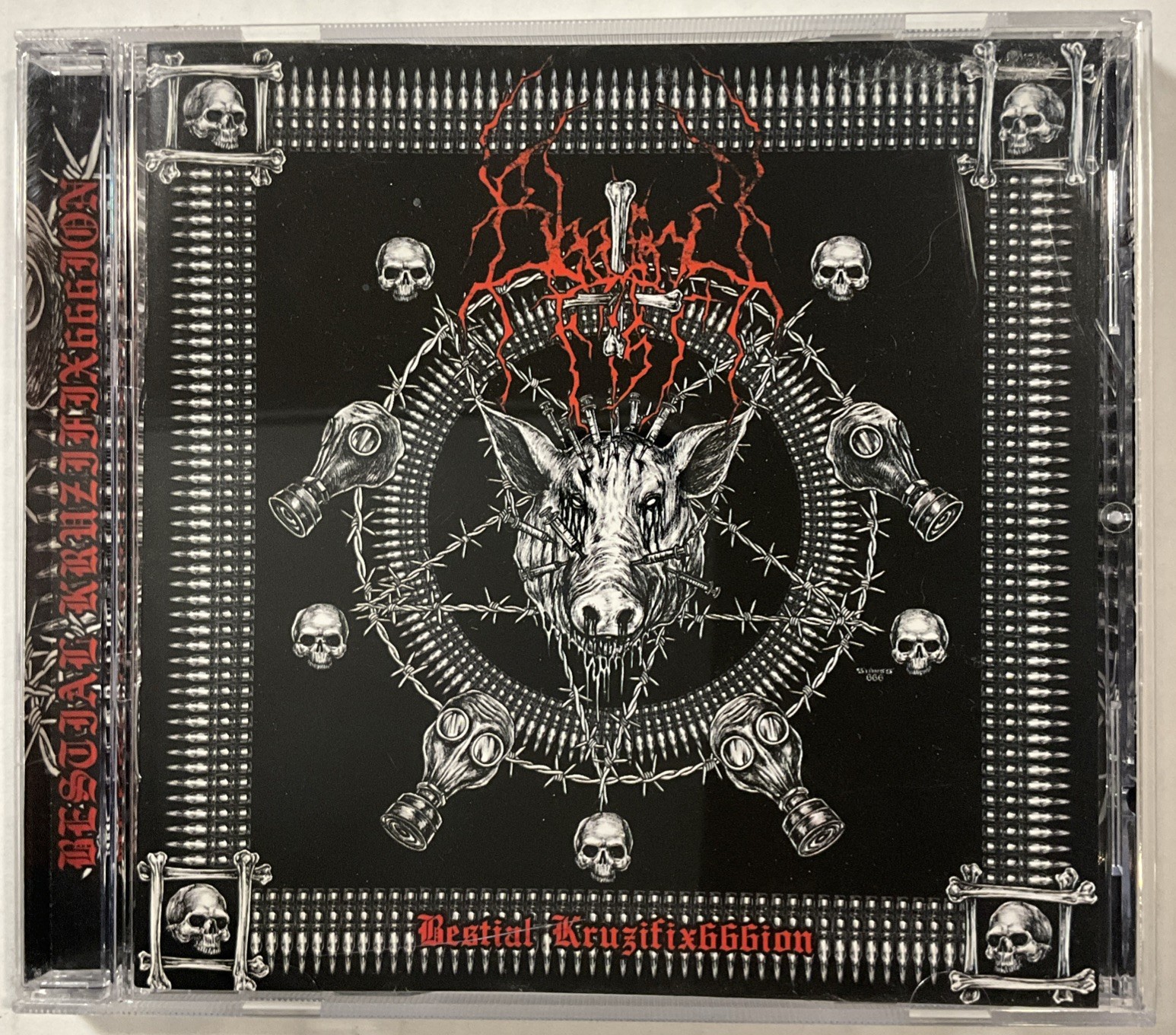 Bleeding Fist - Bestial Kruzifix666ion CD 2009 Moribund Records DEAD 140 CD *US
