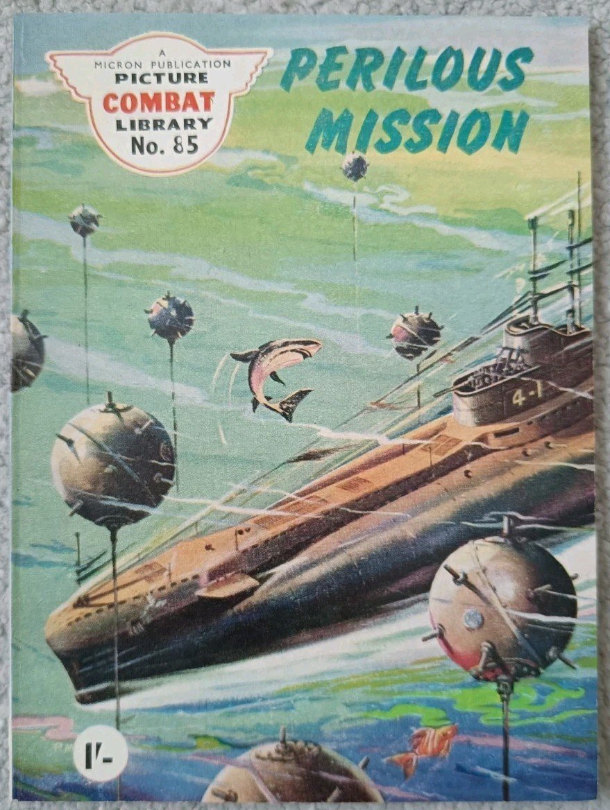 Vintage Micron Combat Picture Library Comic - No 85 Perilous Mission NEAR MINT.