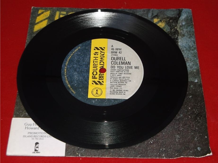 Durell Coleman:   Do You Love Me  UK   EX+  1985  promo    7"