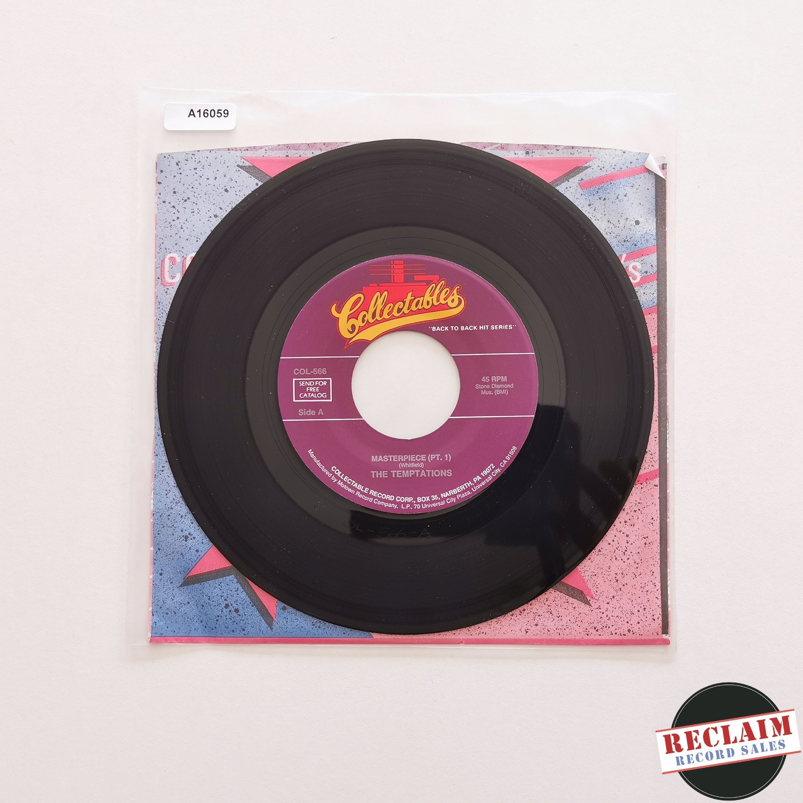 the temptations - masterpiece 7" vinyl record VG