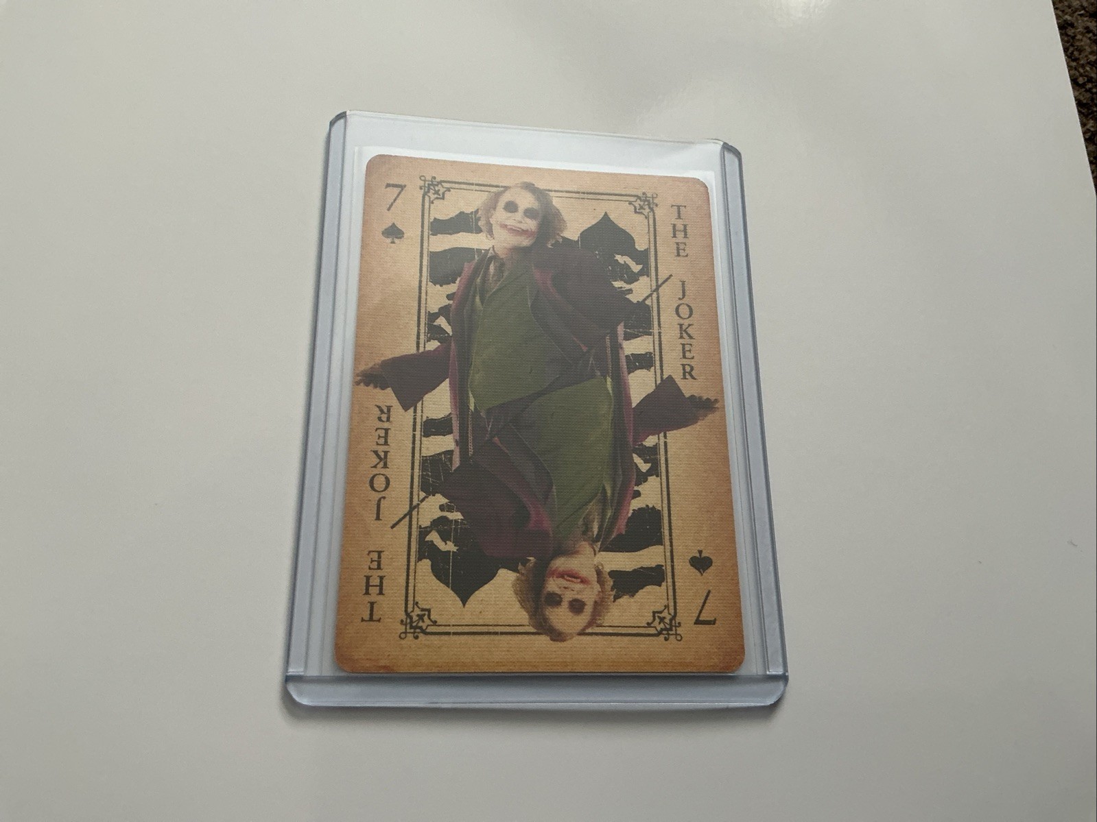2008 DC Batman “The Dark Knight” Joker Set Heath Ledger “#7 Of Spades” Rookie