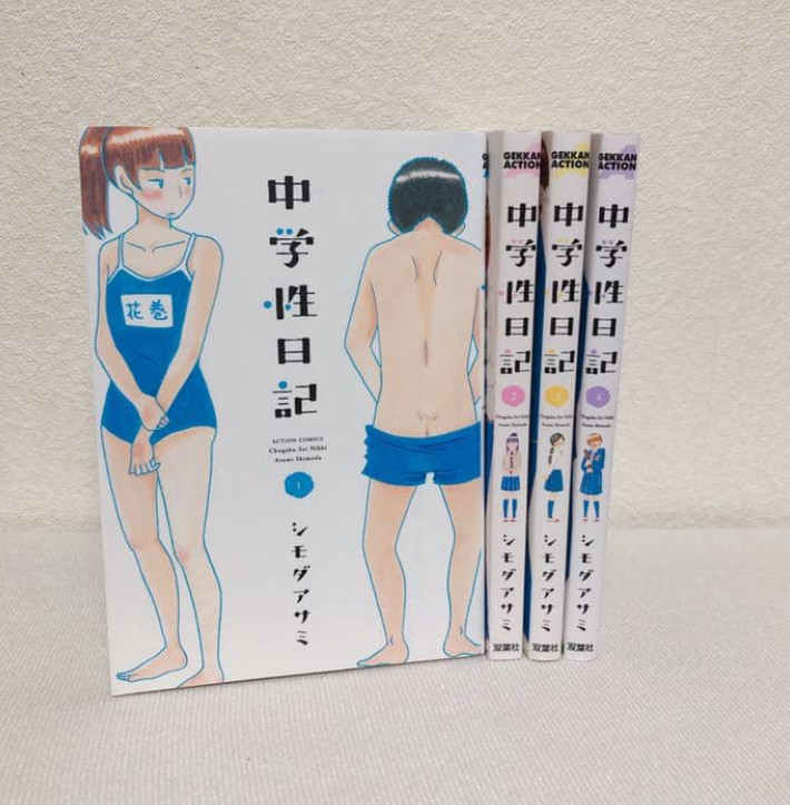 Chuugaku-sei Nikki Japanese Ver set completo fumetti manga vol.1-4