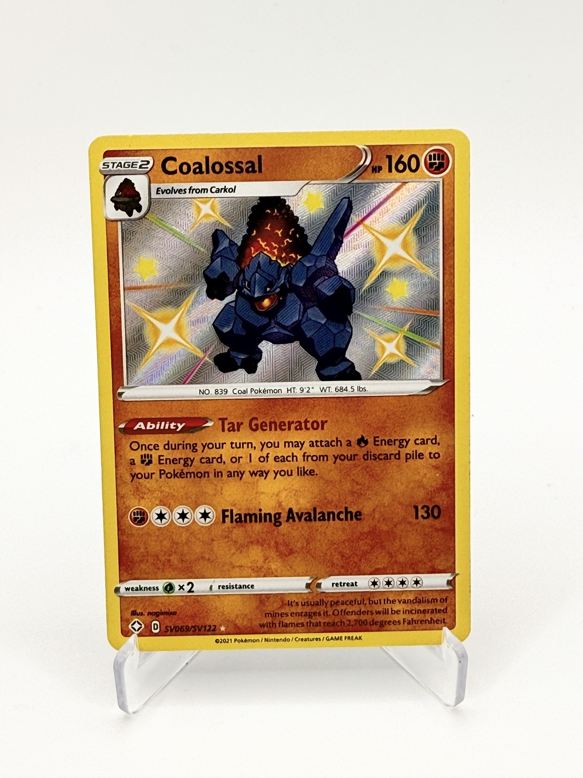 Coalossal SV069/SV122 Shining Fates English