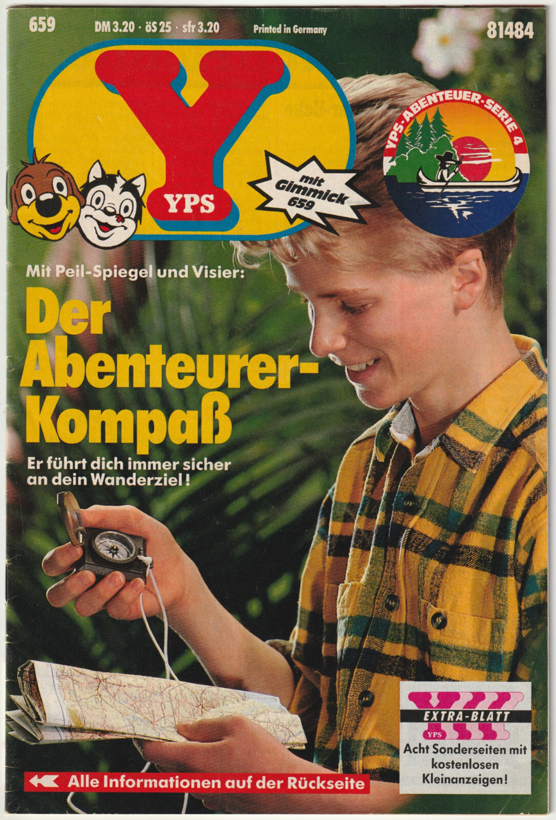 ✪ YPS #659 La bussola dell'avventura, Gruner + anno 1988 COMICHEFT TOP Z1