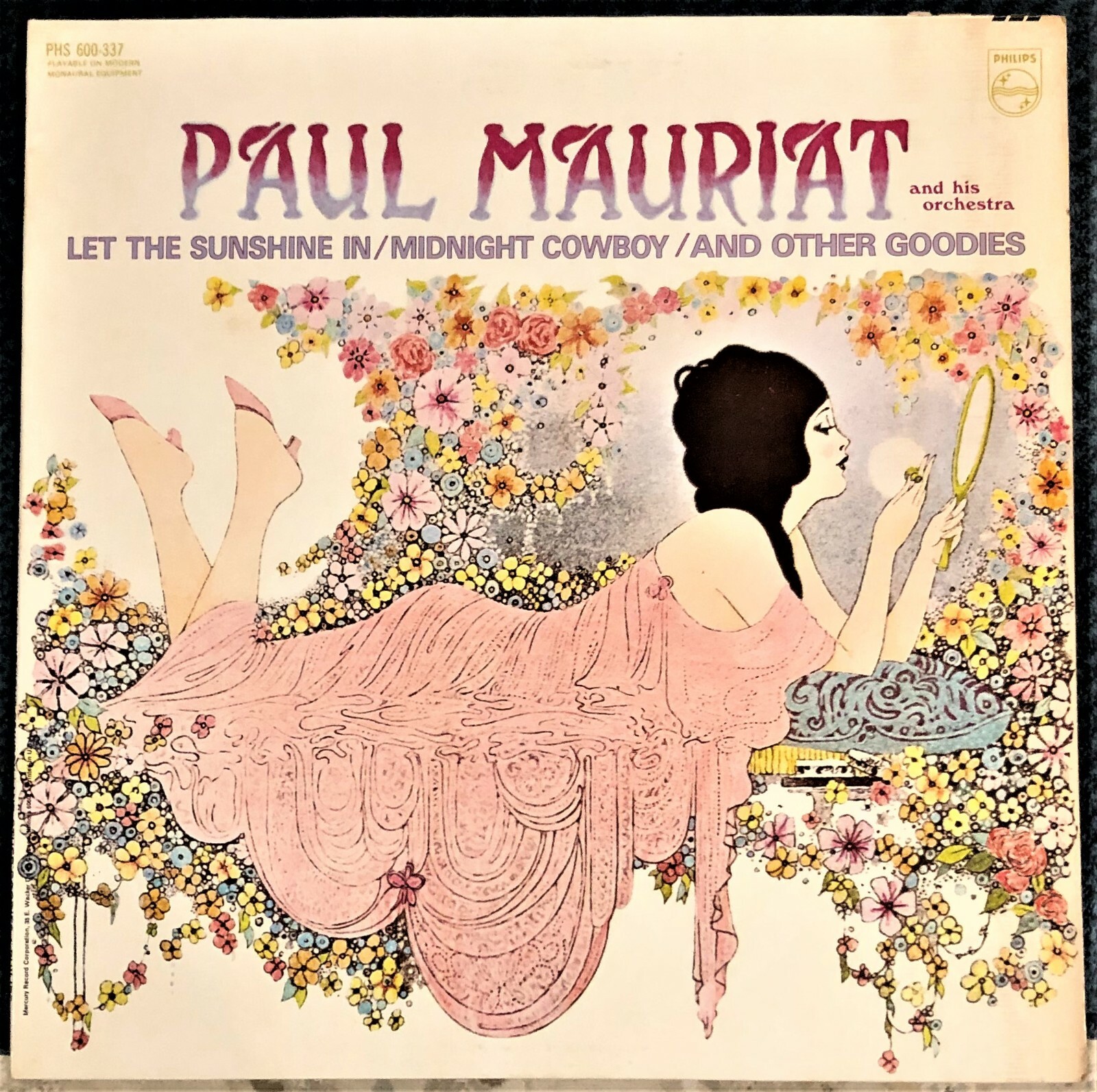 Paul Mauriat - Midnight Cowboy/Let the Sunshine In LP 1970 Philips stereo - VG+