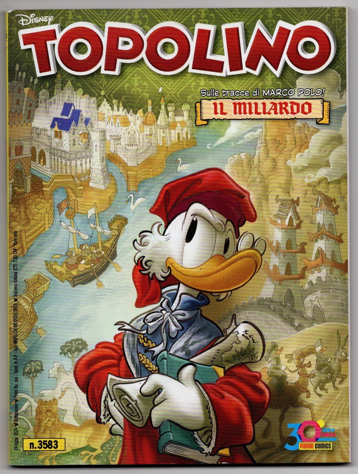Fumetto Walt Disney Panini Comics Topolino N. 3583 luglio 2024 - Usato