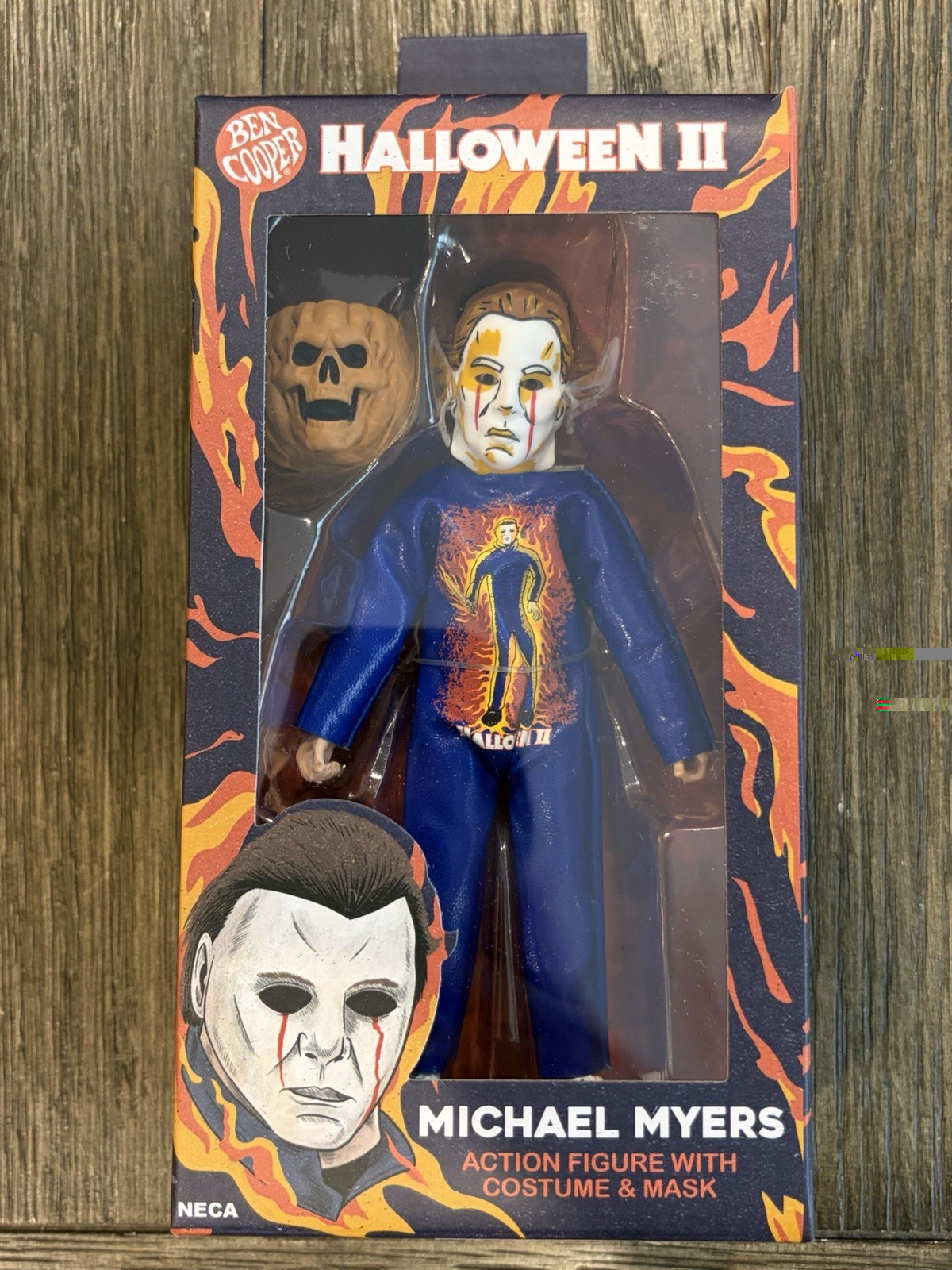 Costume e maschera NECA Ben Cooper Halloween II Michael Myers #42 figura 5,5" nuovo